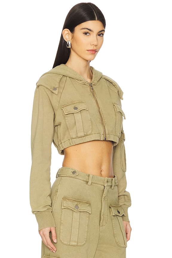 view 2 of 5 Utility Hoodie in Olive