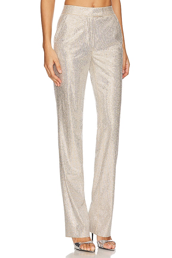 view 2 of 5 PANTALONES DE LENTEJUELAS in Beige & Crystal