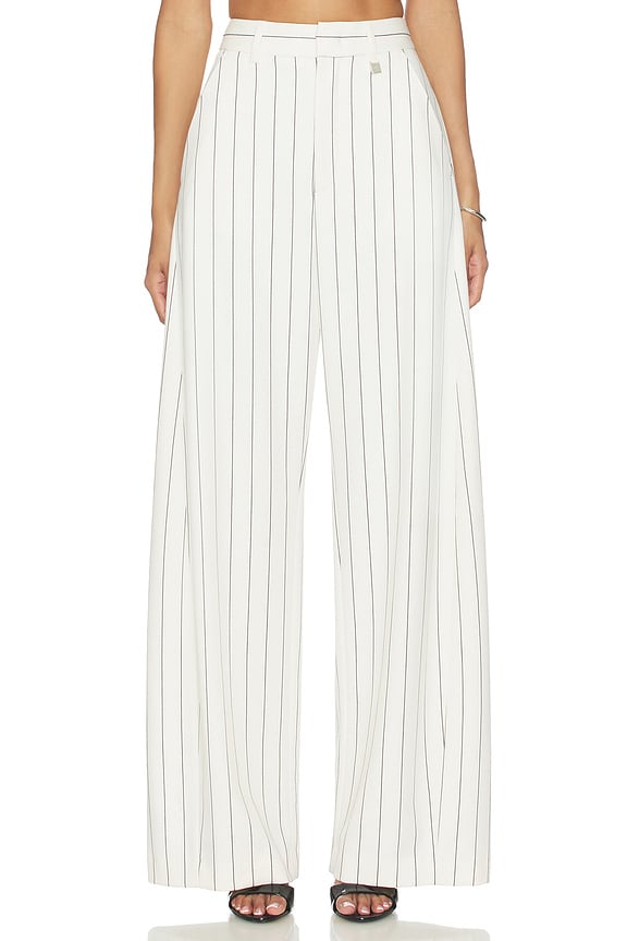 view 1 of 6 Trouser in White & Black