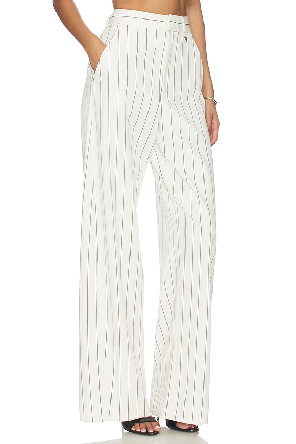 view 2 of 6 Trouser in White & Black