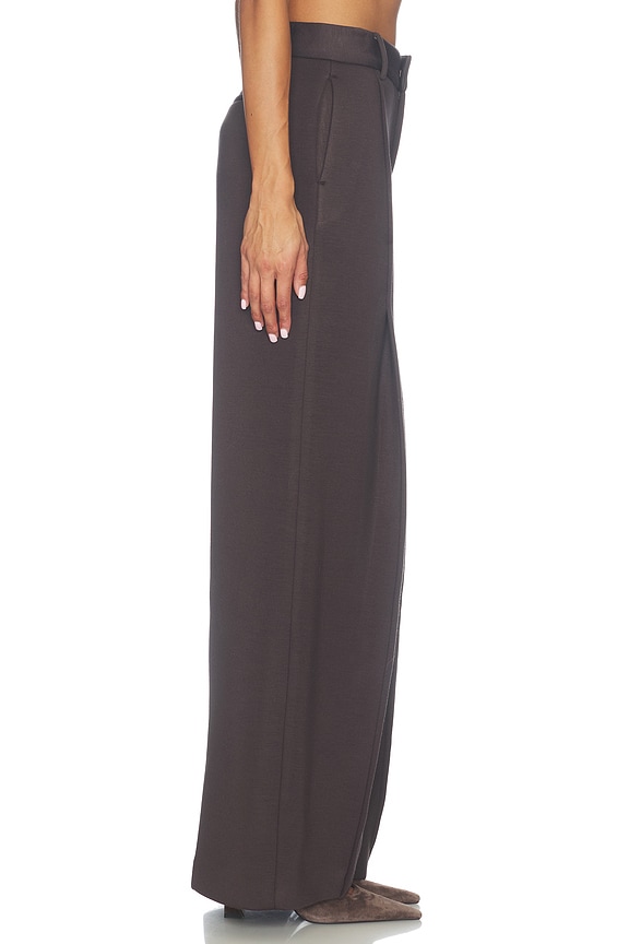 view 2 of 6 Pleated Tailored Trouser in Brown