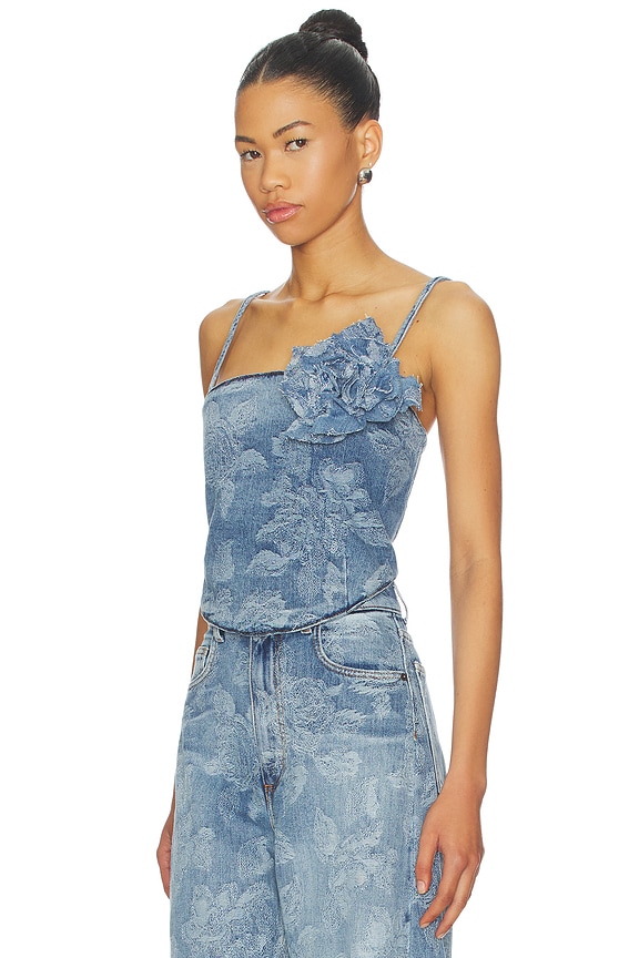 view 2 of 5 Denim Top in Blue