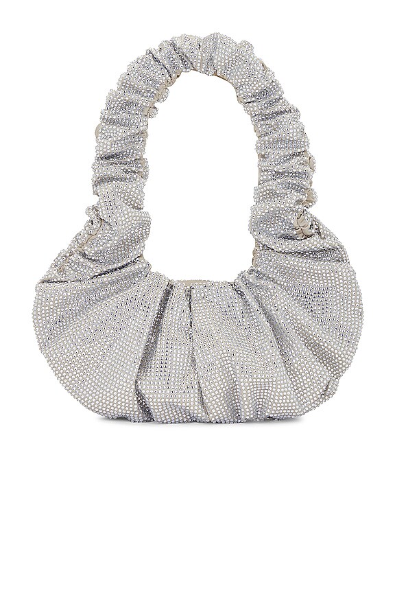 view 2 of 4 라인석 숄더백 in Beige & Crystal