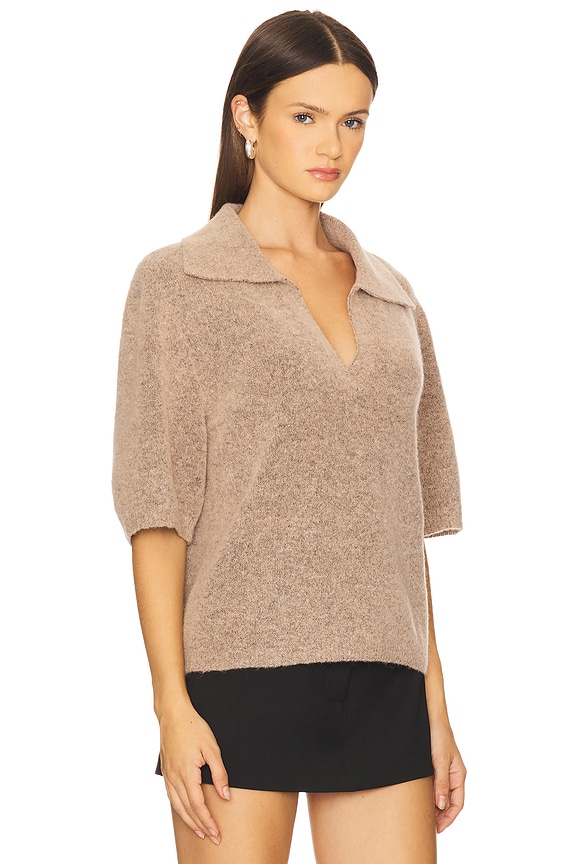 view 2 of 4 JERSEY POLO ALPHA in Rose Dust Melange