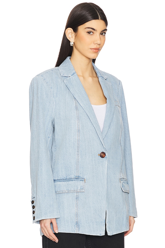 view 2 of 4 VELLA 블레이저 in Light Blue Washed