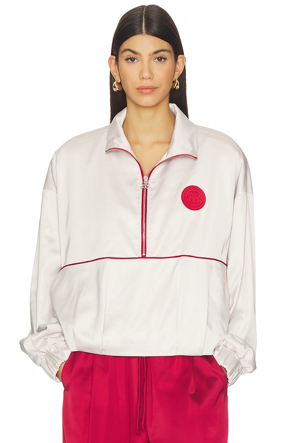 view 1 of 5 X Barbie Ricky Track Jacket in Whitecap Gray