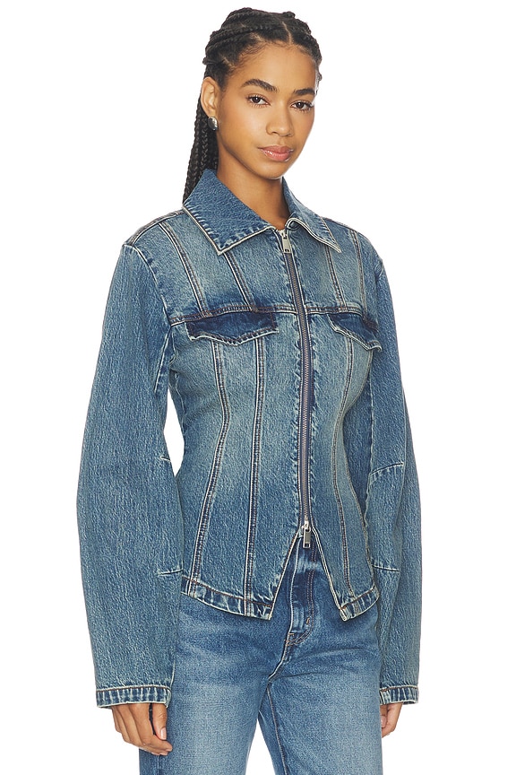 view 2 of 4 Melu Jacket in Classic Mid Blue Wash