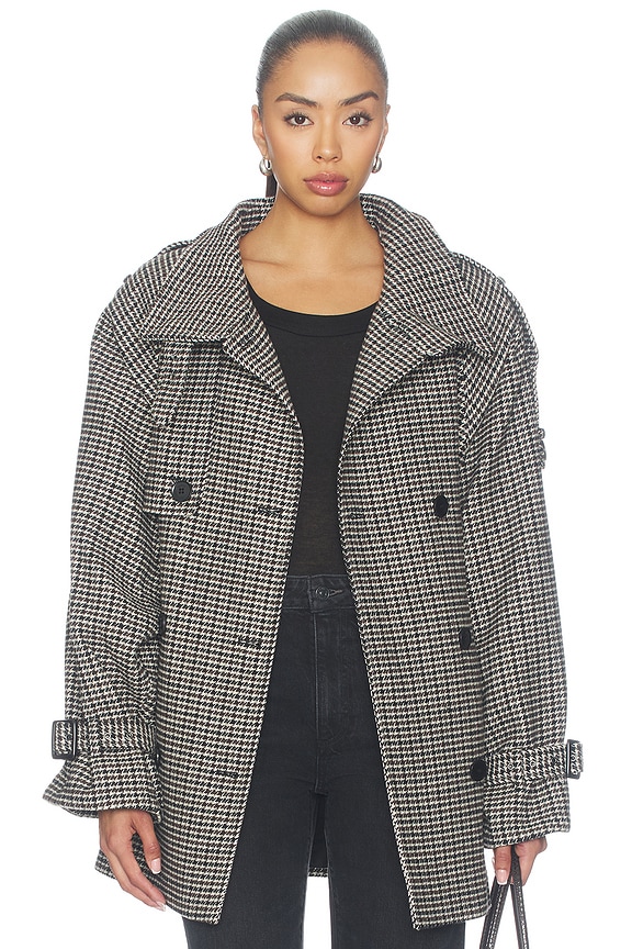 view 2 of 6 Avic Midi Jacket in Brown & Green