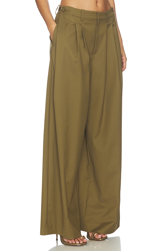 view 2 of 6 PANTALON OLIVIA in Military Olive Green