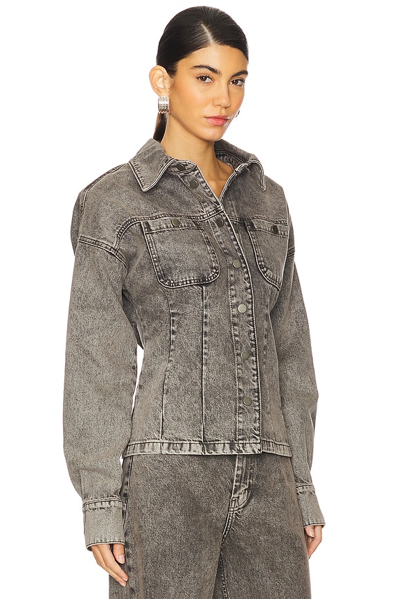 view 2 of 4 Brenda Shirt in Grey Brown Wash