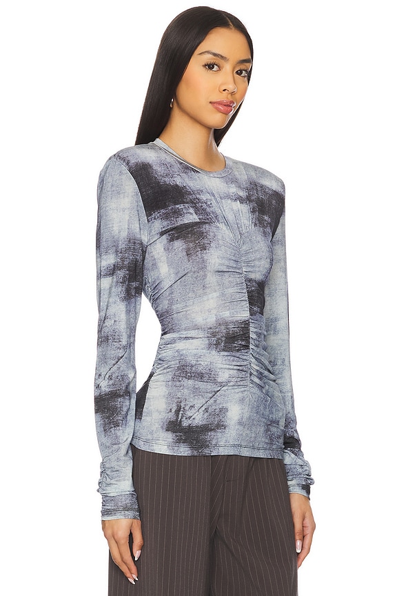 view 2 of 4 Areen Blouse in Blue Denim