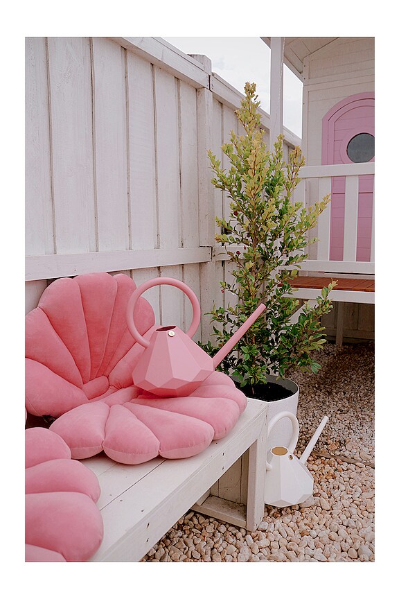 view 2 of 2 REGADERA GARDEN GLORY DIAMOND WATERING CAN in Rusty Rose