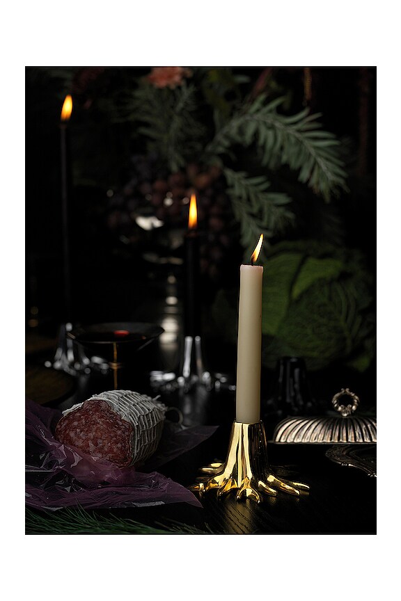 view 2 of 6 Mini Root Candle Holder in Brass