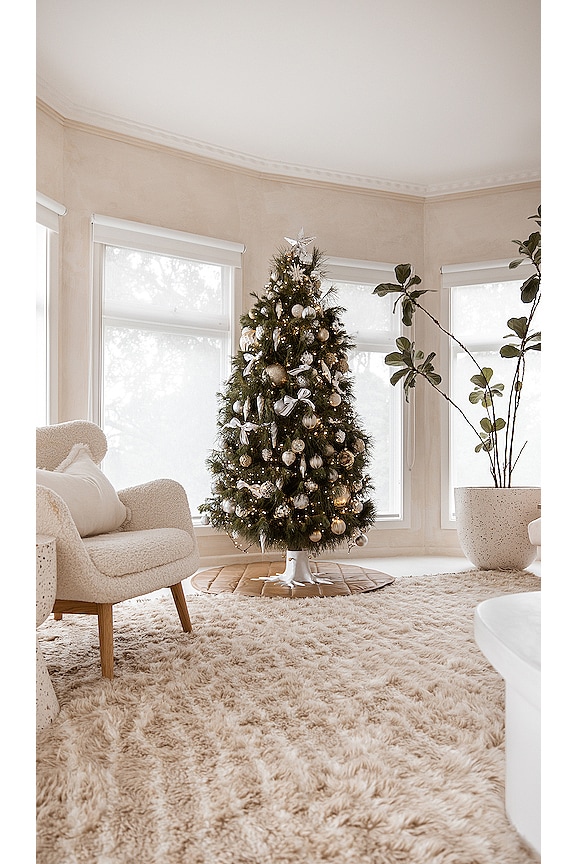 view 2 of 4 Christmas Tree Holder in Creme White