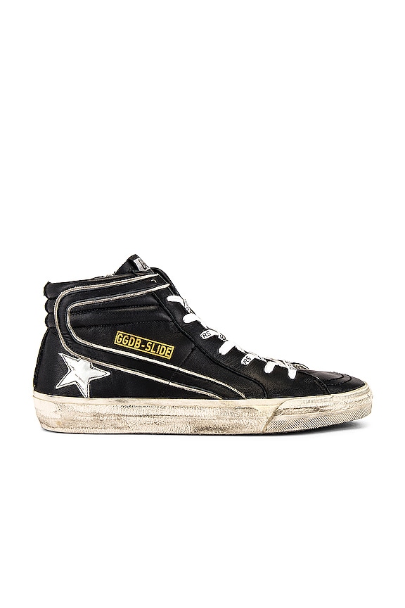 view 2 of 6 Slide Sneaker in Black & Metal Silver