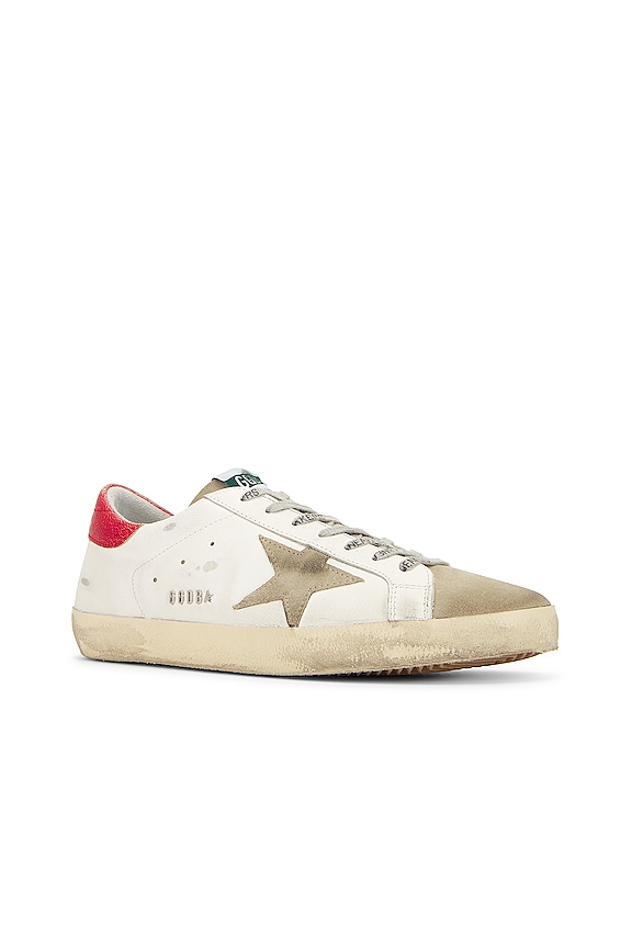 view 2 of 6 Superstar Sneaker in White, Taupe & Red