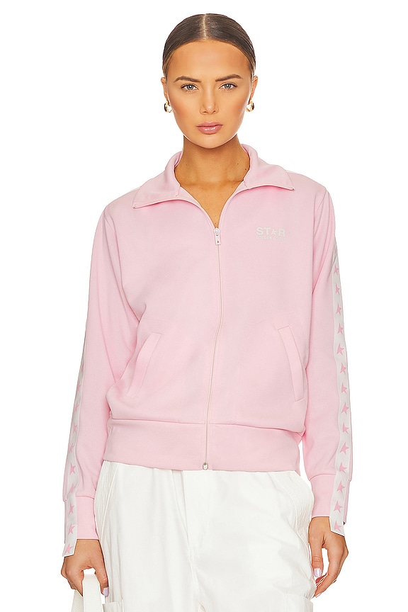 view 2 of 6 Denise Track Jacket in Rose Shadow & White