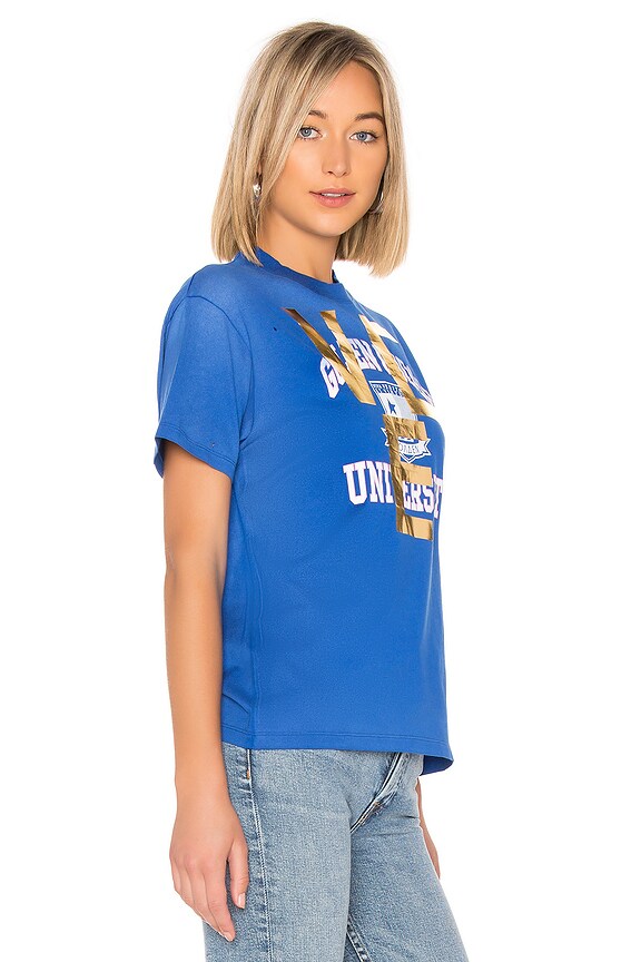 view 2 of 4 Golden T-Shirt in Blue & Double Print
