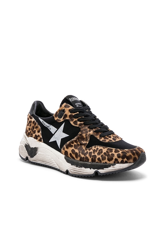 view 2 of 6 SNEAKERS RUNNING SOLE in Leopard & White Star