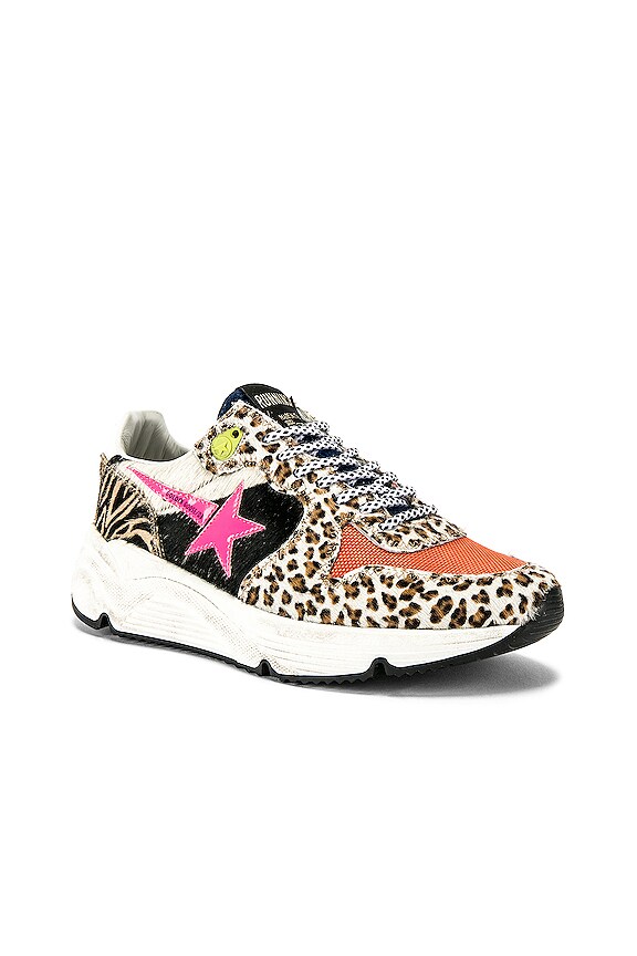 view 2 of 6 Running Sole Sneaker in Zoo Puzzle & Pink Fluo