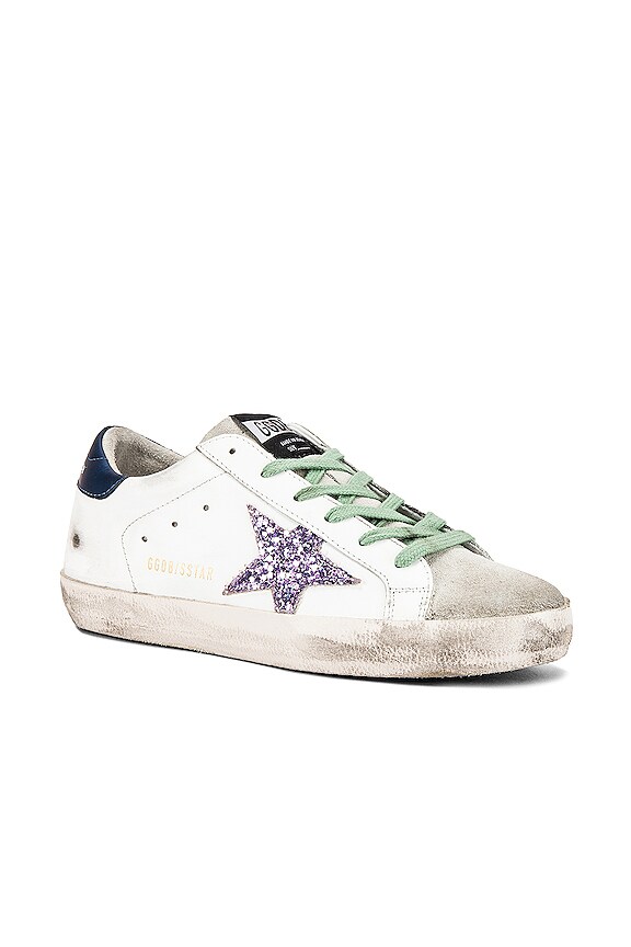 view 2 of 6 ZAPATILLA DEPORTIVA SUPERSTAR in Whiten Blue & Pink Glitter