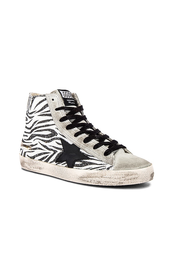 view 2 of 6 SNEAKERS FRANCY in Zebra Glitter & Black Star