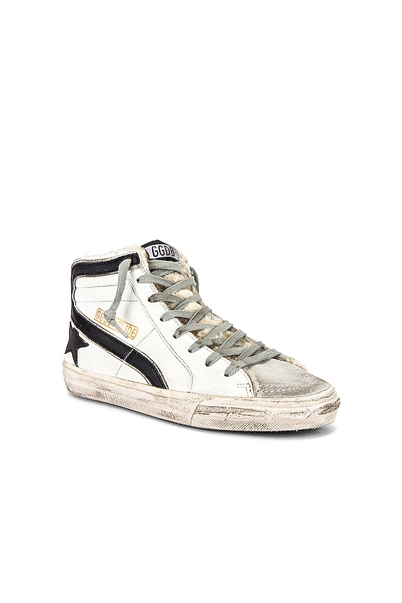 view 2 of 6 Slide Sneaker in White Shearling & Black Star