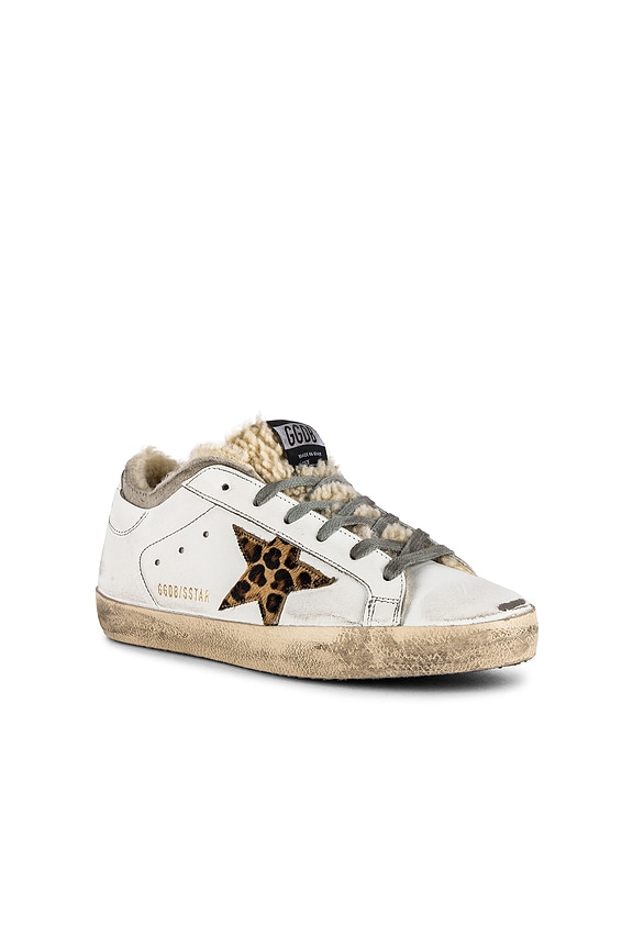 view 2 of 6 Superstar Sneaker in White & Leopard