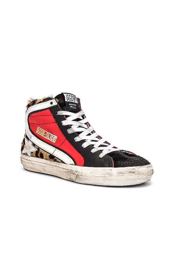 view 2 of 6 ZAPATILLAS TIPO TENIS SLIDE in Snow Leopard, Red & White Star