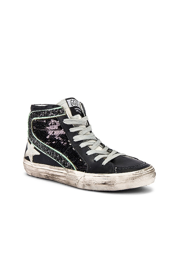 view 2 of 7 TOP À PAILLETTES SLIDE in Black, Paillettes & Ice Star