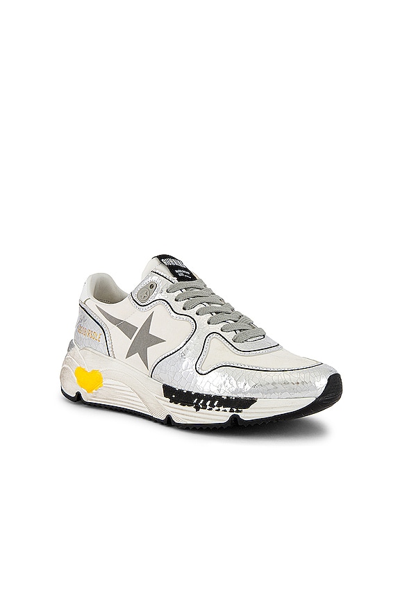 view 2 of 6 ZAPATILLAS DEPORTIVAS RUNNING SOLE in White & Silver Crack