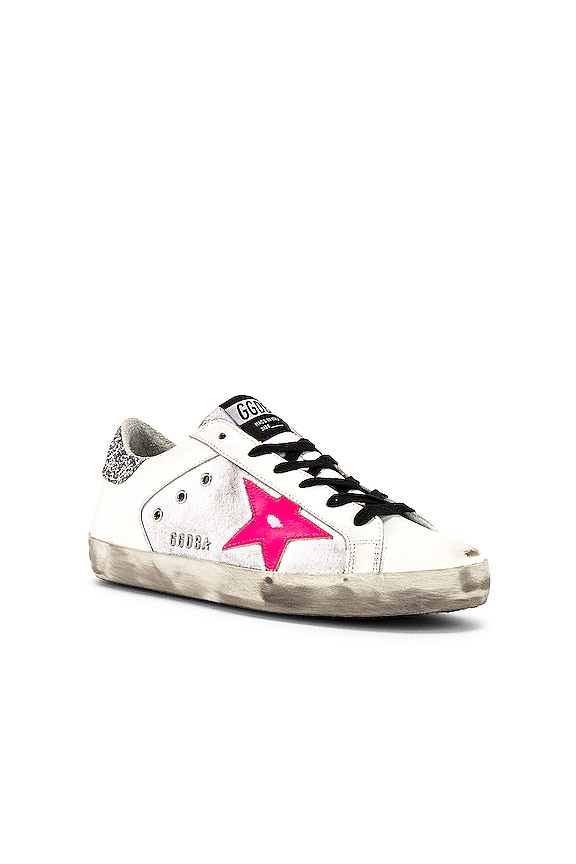 view 2 of 6 Superstar Sneaker in White, White & Pink Star
