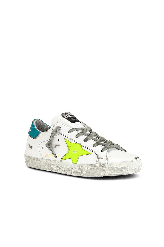 view 2 of 6 SNEAKERS SUPERSTAR in White, Yellow Fluo, & Turquoise