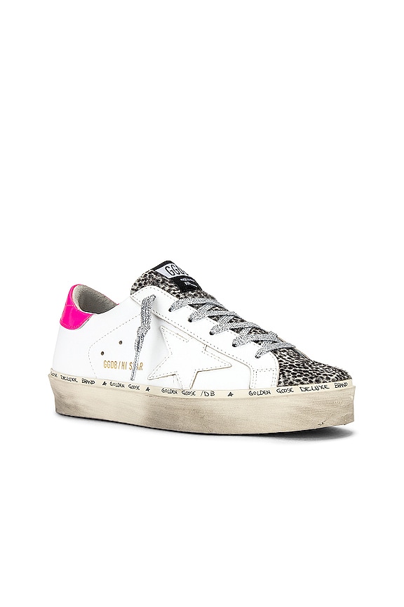 view 2 of 6 SNEAKERS HI STAR in Black White, White, & Fluo Pink