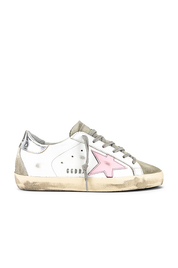 Golden Goose Superstar Sneaker in White, Ice, Orchid Pink, & Silver ...