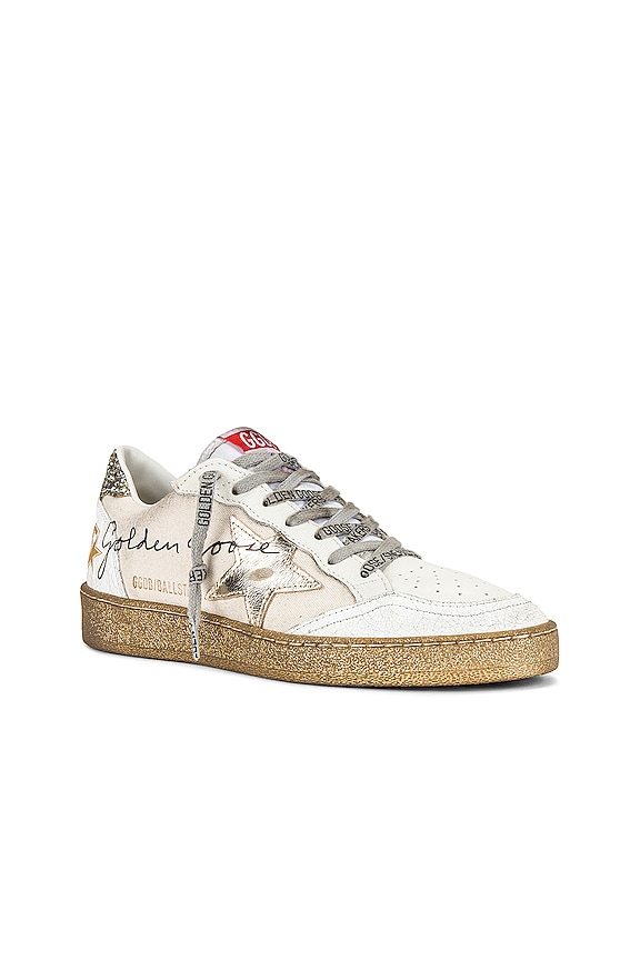 view 2 of 6 SNEAKERS BALL STAR in Creamy White, Gold, & White