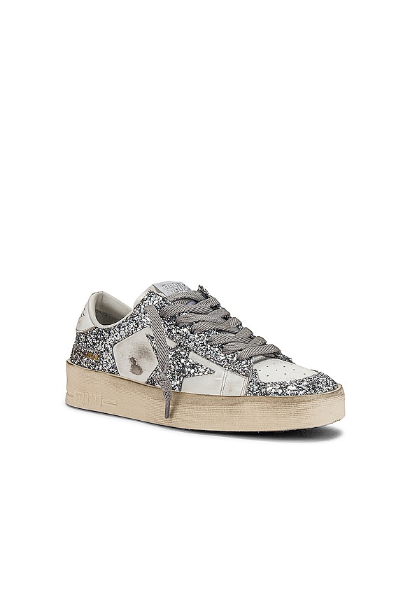 view 2 of 6 SNEAKERS STARDAN in White & Silver