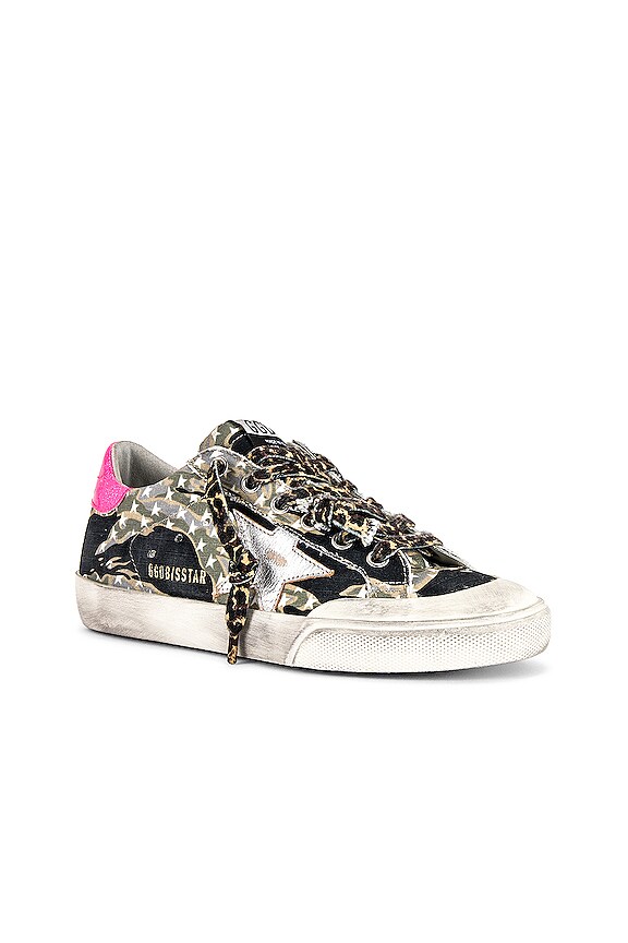 view 2 of 6 ZAPATILLA DEPORTIVA SUPERSTAR in Black, Military Green, White, Silver, & Fuchsia