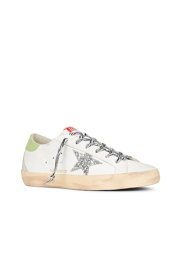 view 2 of 6 x REVOLVE Super Star Sneaker in White, Green, Silver, & Ice