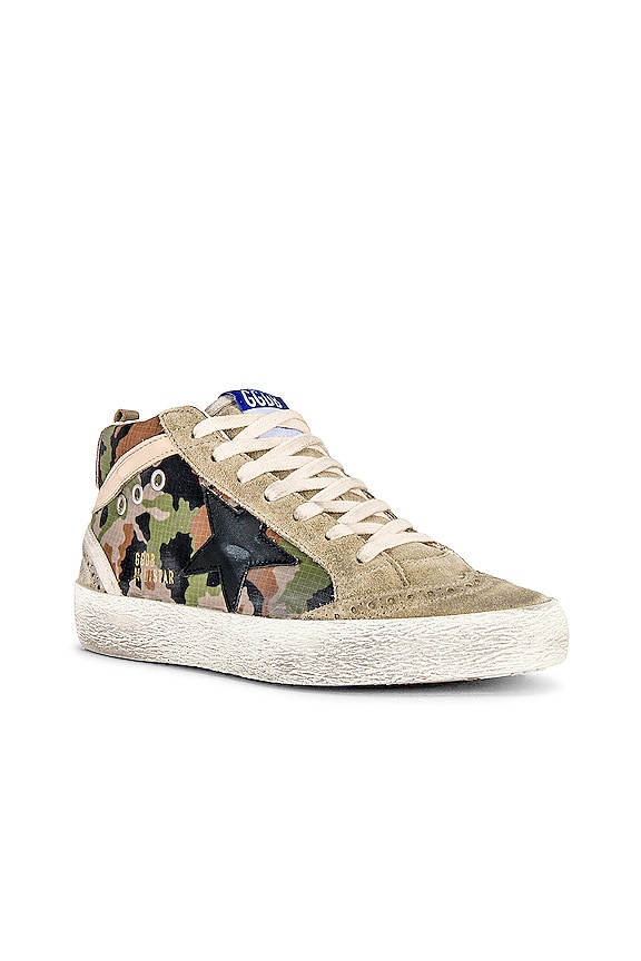 view 2 of 6 MID STAR スニーカー in Green Camoflage, Taupe, Black, Beige, & Antique Pink