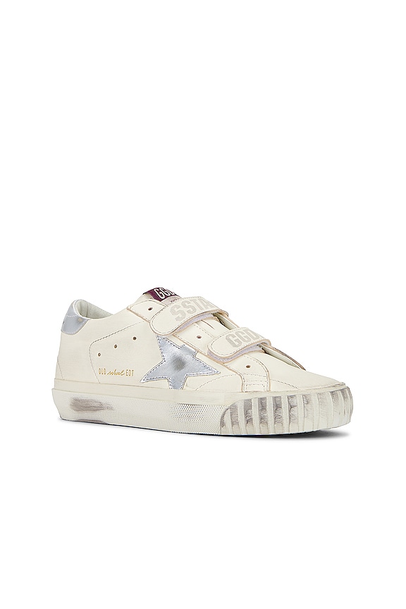 view 2 of 6 Old School Sneaker in White Ecru & Silver