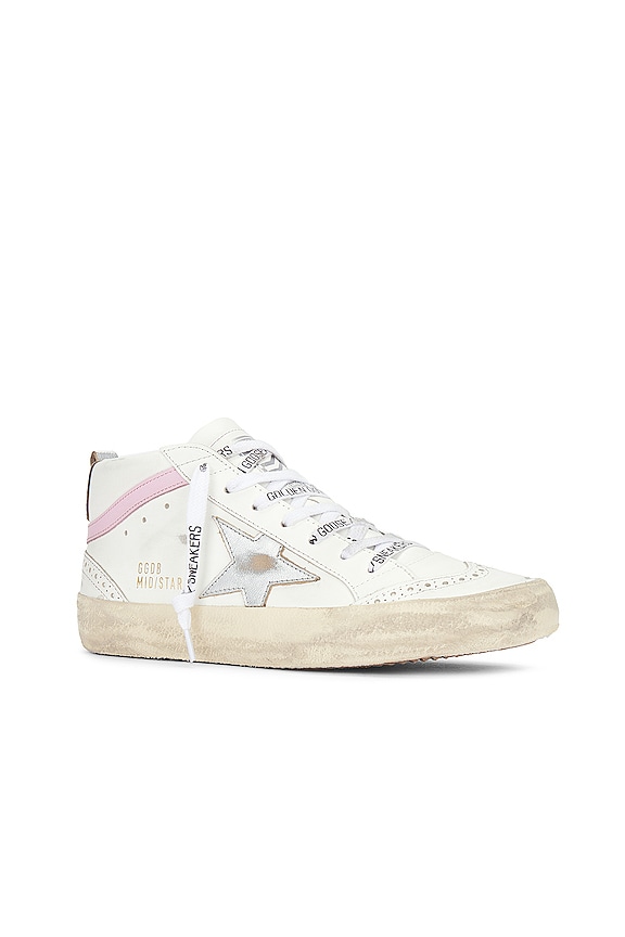 view 2 of 6 КРОССОВКИ MID STAR in White, Silver, & Pink