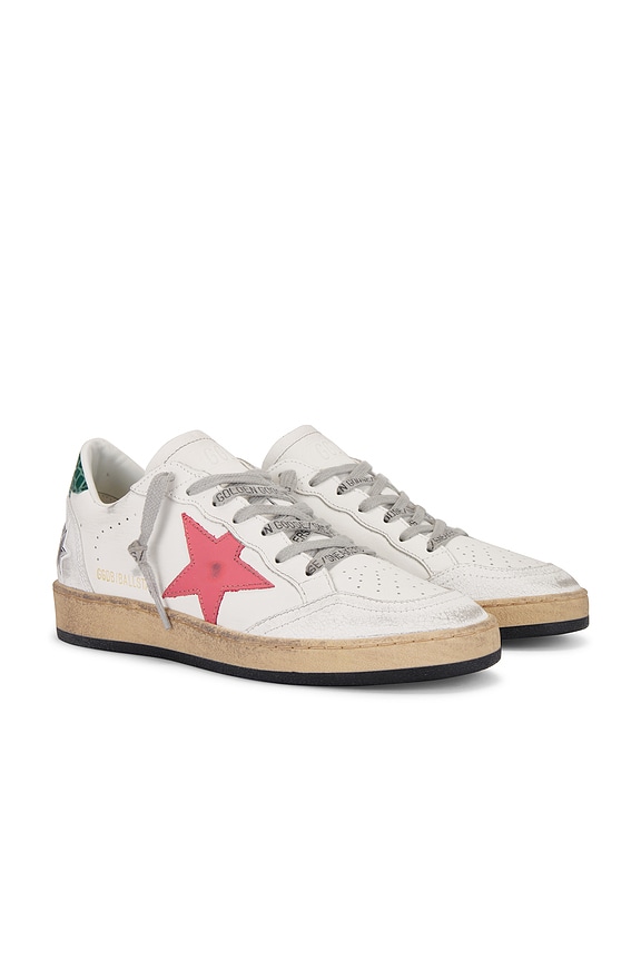 view 2 of 7 BALL STAR 스니커즈 in White, Mineral Red, & Green