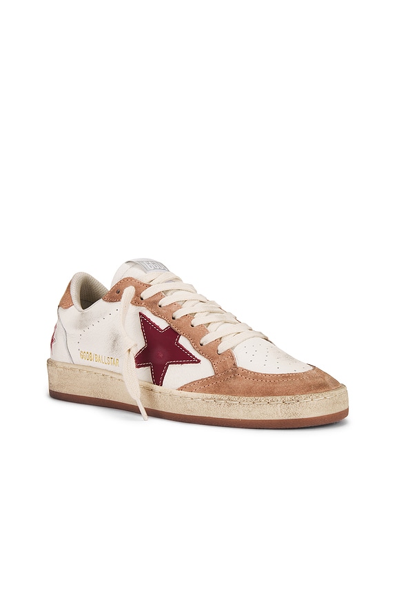 view 2 of 6 BALLSTAR スニーカー in White, Red, & Pink