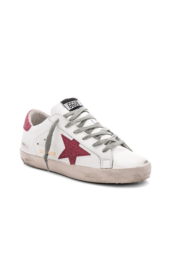 view 2 of 6 SNEAKERS SUPERSTAR in White & Rose Glitter