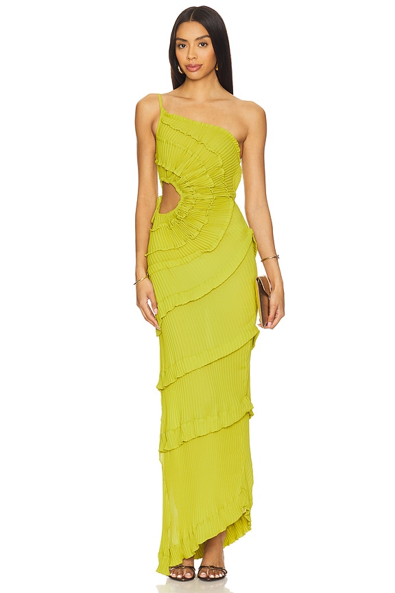 view 2 of 4 The Magnitude Dress in Lime