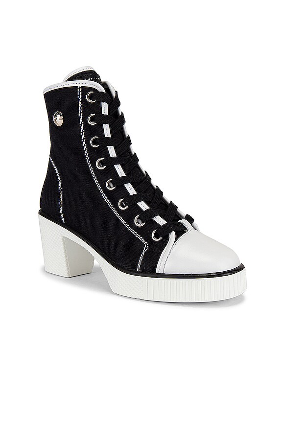 view 2 of 5 СНИКЕРСЫ НА КАБЛУКЕ KANA in Nero