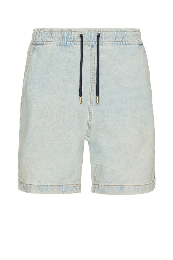 view 1 of 4 Jogger Denim Shorts in Artistic Vintage Light Wash