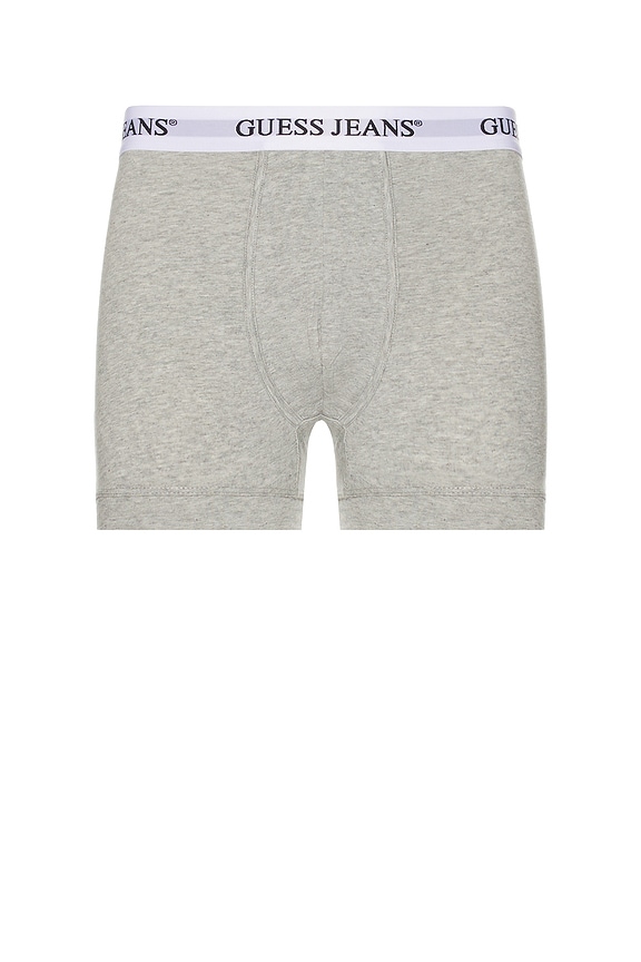 view 2 of 3 3 Pack Boxer Brief in White, Black, & Grey