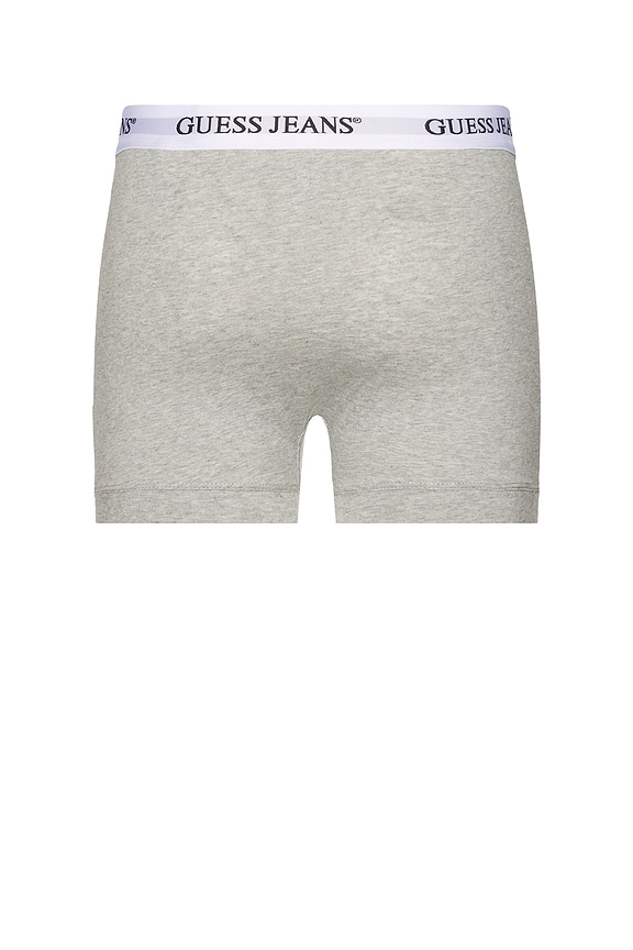 view 3 of 3 3 Pack Boxer Brief in White, Black, & Grey